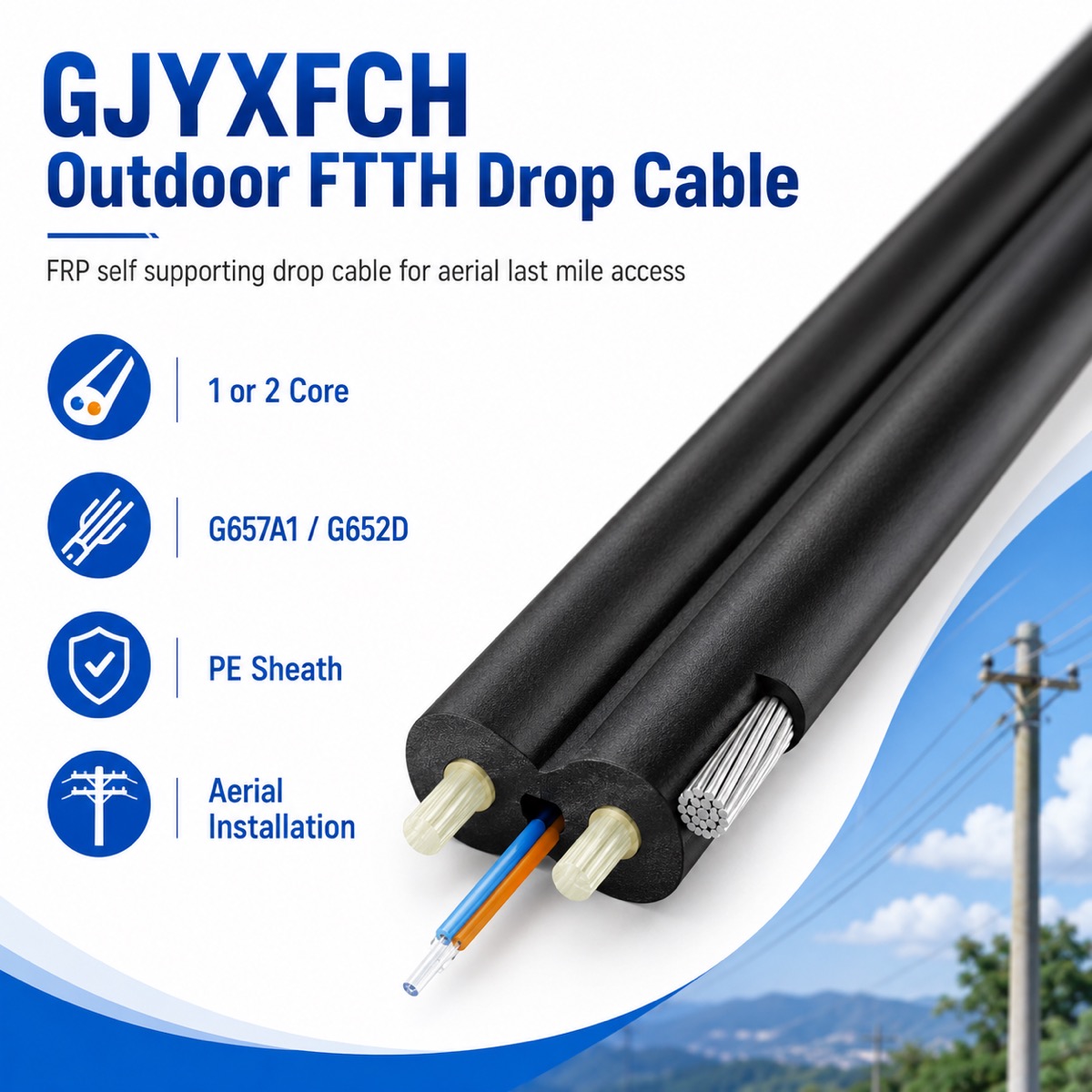 GJYXFCH Outdoor Drop Cable